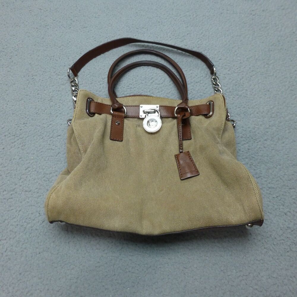 Michael Kors Tan and Brown Tote Bag